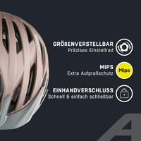 Cyklistická prilba ALPINA Gent MIPS so sieťkou proti hmyzu, matná ružová, obvod hlavy 55 – 59 cm, mestská prilba pre dospelých 3