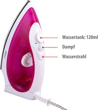 Alpina gőzölős vasaló 2000W rozsdamentes talppal, 120ml tartállyal 4