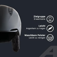 ALPINA GRAND Unisex Sísisak Felnőtteknek - 54-57, black matte 3
