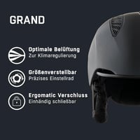 ALPINA GRAND Unisex Sísisak Felnőtteknek - 54-57, black matte 2