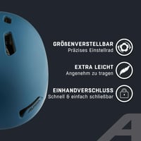 Cyklistická prilba Alpina Haarlem City pre dospelých – Navy matná, obvod hlavy 52-57 cm, ľahká a nastaviteľná mestská prilba 3