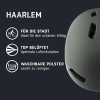 ALPINA Haarlem Városi Kerékpáros Sisak Felnőtteknek Könnyű Állítható - 57 - 62 cm, Coffee-Grey Matte 2