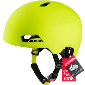 ALPINA Hackney Gyermek Kerékpáros Sisak M-es méret (51-56 cm) Könnyű Törésálló Szellőztetett LED Visszajelzővel