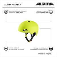 Detská cyklistická prilba ALPINA Hackney, veľkosť M (51 – 56 cm), ľahká, odolná proti nárazom, odvetraná, s LED svetlom 8