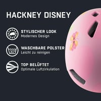 Detská cyklistická prilba ALPINA Hackney s motívom Minnie Mouse, veľkosť S (47-51 cm), ľahká a odolná proti nárazu, s integrovaným LED svetlom, optimálne vetranie 2