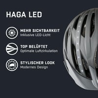Cyklistická prilba Alpina Haga Unisex s LED svetlom pre dospelých 2