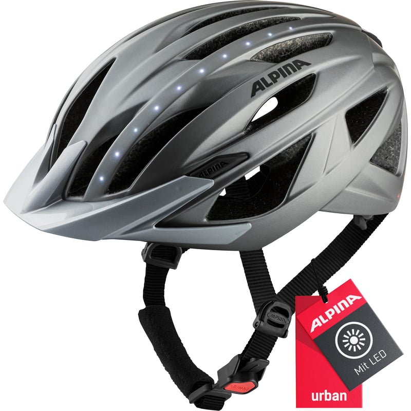 Cyklistická prilba Alpina Haga Unisex s LED svetlom pre dospelých