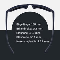 Ochelari de soare ALPINA KOSMIC - Lentile oglindă și rezistente la spargere, protecție UV-A, B și C, albastru închis mat, pentru utilizare zilnică și outdoor 6