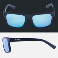Ochelari de soare ALPINA KOSMIC - Lentile oglindă și rezistente la spargere, protecție UV-A, B și C, albastru închis mat, pentru utilizare zilnică și outdoor 5