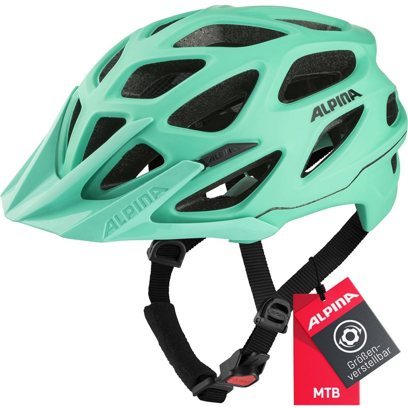 Cyklistická prilba Alpina Mythos 3.0 L.E. – tyrkysová matná, 52-57 cm, ľahká a priedušná prilba pre dospelých s antibakteriálnou výstelkou