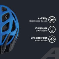 Cască de ciclism MTB ALPINA Mythos 3.0 L.E. – Dazzling Blue Matt, 52-57 cm, cască pentru adulți ușoară și bine ventilată 3