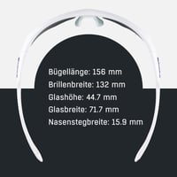 Športové okuliare ALPINA NYLOS HR – bielo-fialové lesklé, UV-A/B/C ochrana, nerozbitné šošovky, nastaviteľný nosník 5