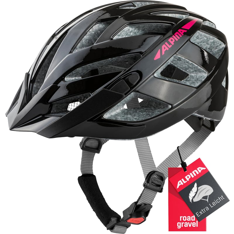 Cyklistická prilba ALPINA Panoma 3.0, individuálne nastaviteľná, odvetraná, s voliteľným LED svetlom, matná mesačná sivá, 51-55 cm, dospelá unisex