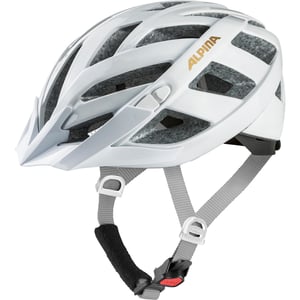 ALPINA PANOMA Classic biciklistička kaciga s LED svjetlom, bijela, opseg glave 52-57 cm, odrasla trekking kaciga
