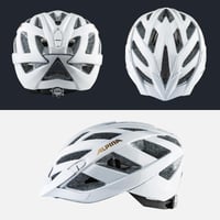 Cyklistická prilba ALPINA PANOMA Classic s LED svetlom, biela, obvod hlavy 52-57 cm, dospelá turistická prilba 4