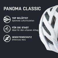 Cyklistická prilba ALPINA PANOMA Classic s LED svetlom, biela, obvod hlavy 52-57 cm, dospelá turistická prilba 2