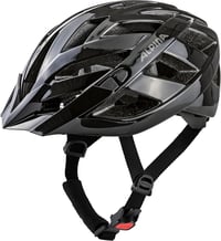 ALPINA PANOMA Classic könnyű kerékpáros sisak szellőzéssel LED fénnyel - 52-57, Black gloss, Gen 2 1