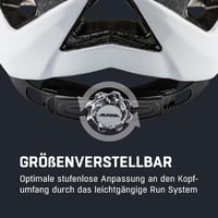 ALPINA PANOMA Classic könnyű kerékpáros sisak szellőzéssel LED fénnyel - 56-59 cm, White gloss, Gen 2 5