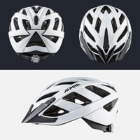 ALPINA PANOMA Classic könnyű kerékpáros sisak szellőzéssel LED fénnyel - 56-59 cm, White gloss, Gen 2 4