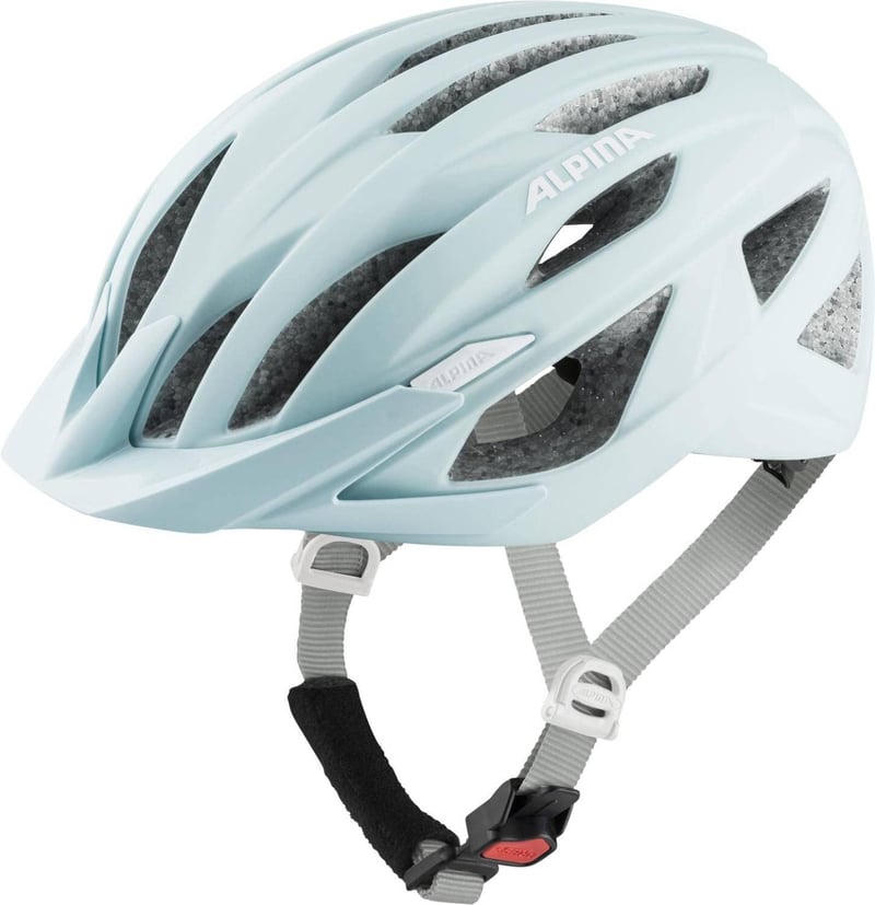 Cyklistická prilba ALPINA Parana s ochranou proti hmyzu, individuálne nastaviteľná, pastelovo zelená matná, obvod hlavy 51-56 cm, dospelá turistická prilba
