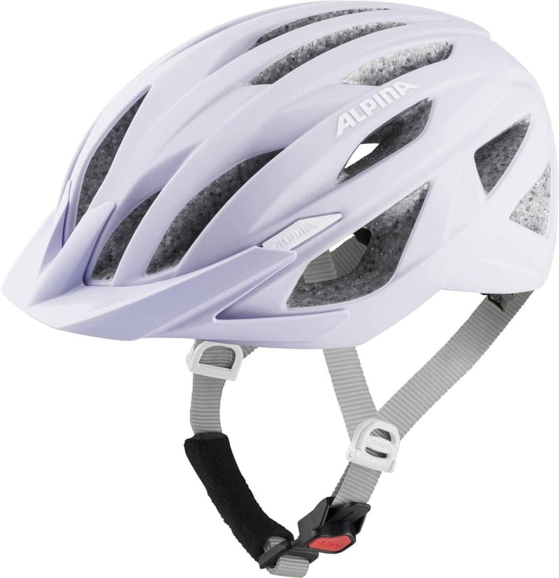 Ľahká cyklistická prilba ALPINA Parana so sieťkou proti hmyzu, matná pastelovo ružová, obvod hlavy 55 – 59 cm, pre dospelých