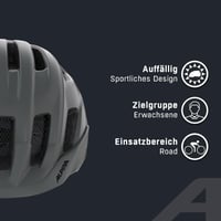 Cyklistická prilba ALPINA Paranus, Midnight-Grey matná, obvod hlavy 52-56 cm, ľahké EPS, vysoká ventilácia, sieťka proti hmyzu 3