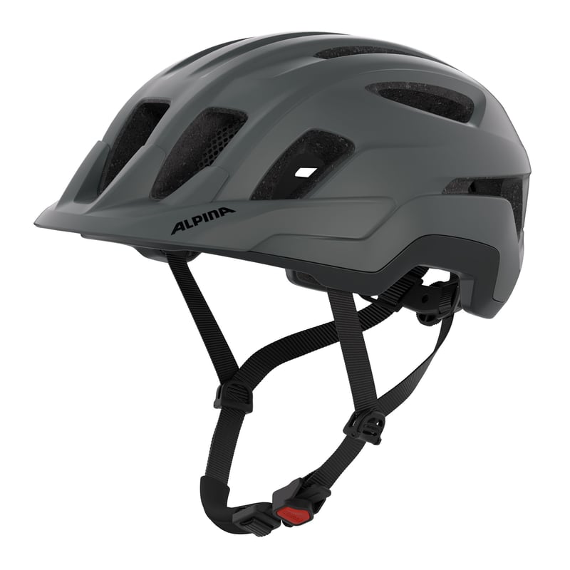 Cyklistická prilba ALPINA Paranus, Midnight-Grey matná, obvod hlavy 52-56 cm, ľahké EPS, vysoká ventilácia, sieťka proti hmyzu