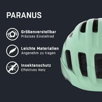 Ľahká cyklistická prilba ALPINA Paranus s technológiou Hi-EPS na tlmenie nárazov, vysokou mierou odvetrávania, integrovanou sieťkou proti hmyzu a nastaviteľným upínacím systémom, 59-61 cm 2