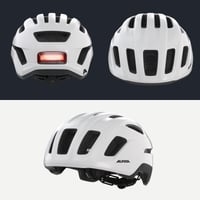 Mestská cyklistická prilba ALPINA Paranus so zadným LED svetlom, lesklá biela, 52-56 cm, ľahká vnútorná škrupina Hi-EPS, odvetrávanie, sieťka proti hmyzu 4
