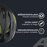 Detská cyklistická prilba ALPINA PICO Flash so zabudovaným svetlom a sieťkou proti hmyzu, čierna-neónová lesklá, 50 – 55 cm 3