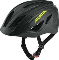 Detská cyklistická prilba ALPINA PICO Flash so zabudovaným svetlom a sieťkou proti hmyzu, čierna-neónová lesklá, 50 – 55 cm 4
