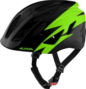 Alpina Pico dječja kaciga za bicikl s mrežicom protiv insekata - Black-Green Gloss - 50-55 cm