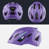 Cască de ciclism pentru copii Alpina PICO, mov lucios, 50-55 cm, ușoară și bine ventilată, plasă împotriva insectelor, rezistentă la spargere 4