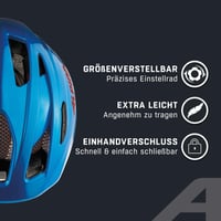 Detská cyklistická prilba Alpina PICO, True Blue lesklá, 50-55 cm, priedušná, sieťka proti hmyzu, odolná proti prasknutiu 3