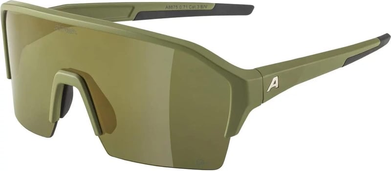 Unisex slnečné okuliare Alpina Ram HR Q-Lite – matná olivovo zelená