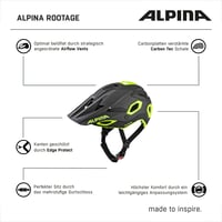 Cască de ciclism ALPINA Rootage Enduro - Dirt-Blue Mat - circumferință cap 52-57 cm - Cască MTB unisex pentru adulți 6