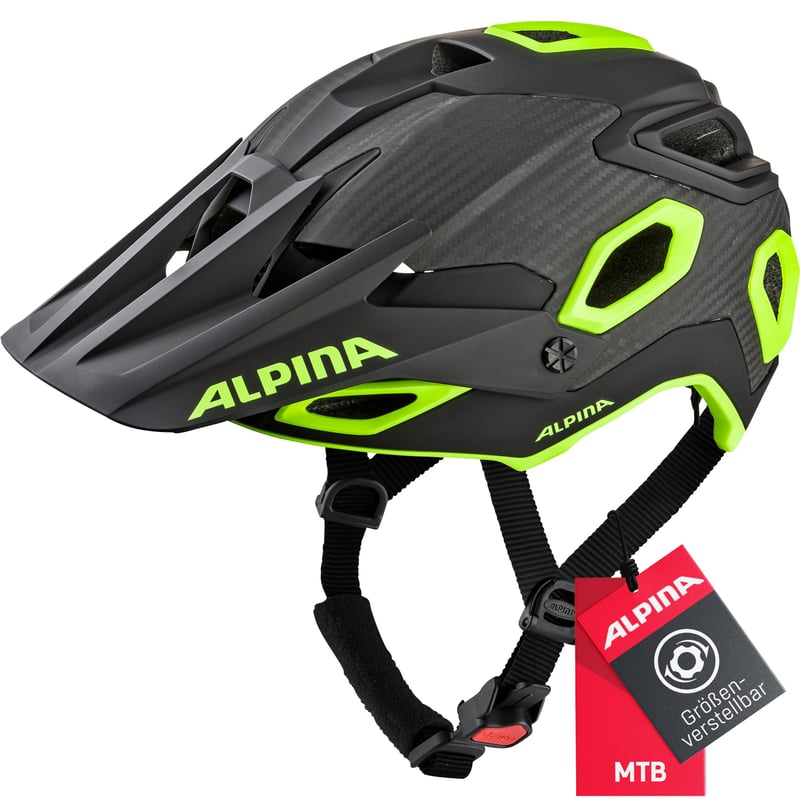 Cască de ciclism ALPINA Rootage Enduro - Dirt-Blue Mat - circumferință cap 52-57 cm - Cască MTB unisex pentru adulți