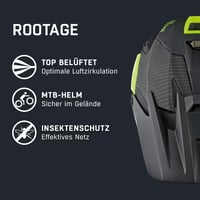Cască de ciclism ALPINA Rootage Enduro - Dirt-Blue Mat - circumferință cap 52-57 cm - Cască MTB unisex pentru adulți 2