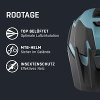 Cască de ciclism ALPINA ROOTAGE 2022 - Cască MTB pentru adulți, culoare albastru mat/dirt 5