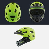 Detská celotvárová cyklistická prilba ALPINA Rupi – Be Visible Matt, 50 – 55 cm, odnímateľný chránič brady, nastaviteľné prispôsobenie, pre začiatočníkov na MTB 5