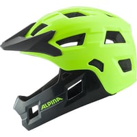Detská celotvárová cyklistická prilba ALPINA Rupi – Be Visible Matt, 50 – 55 cm, odnímateľný chránič brady, nastaviteľné prispôsobenie, pre začiatočníkov na MTB 4
