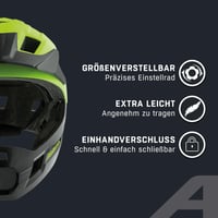 Detská celotvárová cyklistická prilba ALPINA Rupi – Be Visible Matt, 50 – 55 cm, odnímateľný chránič brady, nastaviteľné prispôsobenie, pre začiatočníkov na MTB 3
