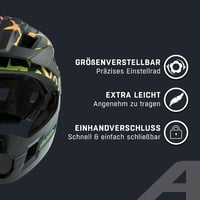 Detská celotvárová cyklistická prilba Alpina Rupi - fading neon matná - obvod hlavy 50-55 cm 3