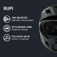 ALPINA Rupi gyerek fullface kerékpáros sisak - könnyű, biztonságos, szellőztetett 2
