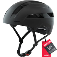 Cască de ciclism urban ALPINA SOHO pentru adulți - Negru mat, circumferință cap 51-56 cm, cască ușoară și reglabilă 1
