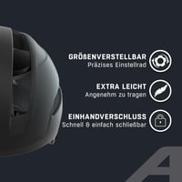 Cască de ciclism urban ALPINA SOHO pentru adulți - Negru mat, circumferință cap 51-56 cm, cască ușoară și reglabilă 3