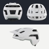 Cască de ciclism ALPINA Taunus cu ventilație, plasă pentru insecte și suport pentru ochelari - M (55-59 cm), alb-gri mat 4
