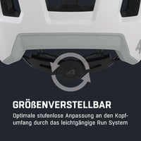 Cască de ciclism ALPINA Taunus cu ventilație, plasă pentru insecte și suport pentru ochelari - M (55-59 cm), alb-gri mat 5