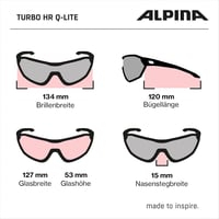 ALPINA Turbo Hr Q-lite Unisex Napszemüveg - Unit size, Cool grey matte 6