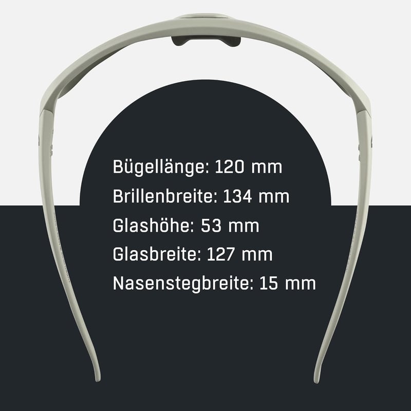 ALPINA Turbo Hr Q-lite Unisex Napszemüveg - Unit size, Cool grey matte